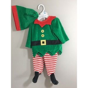 Koala Kids Elf Baby Christmas X-Mas Outfit  Infant 3-6 Months  NWT
